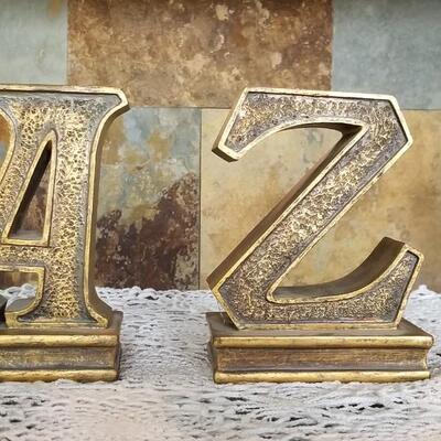 Lot 437: A to Z Bookends