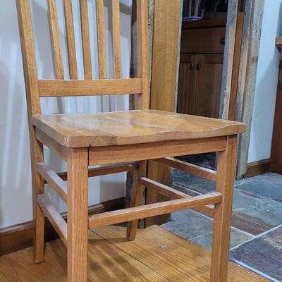 Lot 450: Wood Office Chair 37" x 16" x 15"
