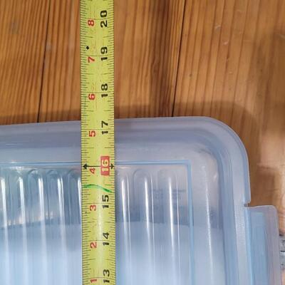 Lot 460: Assortment of Deco Paper and Silicone Book Covers (Plastic Bin included)