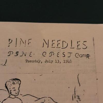 Lot 461: 1948 Pine Needles - Pine Crest Camp in Greeley, Colorado - Ephemera 