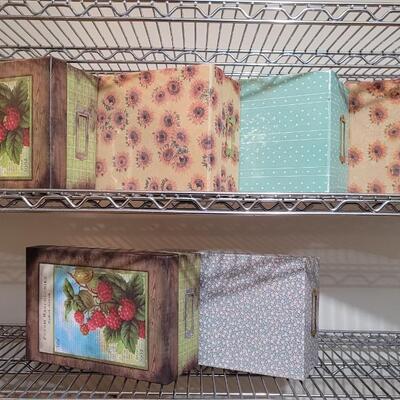 Lot 463: Assortment of (6) Deco Storage Boxes (7.5" x 11" x 4.5)"