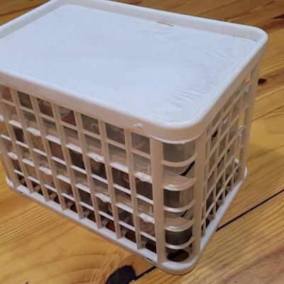 Lot 465: YAFFA Organizing 3-Tray Storage Solution filled w/ Sewing Thread10" x 15" x 13"