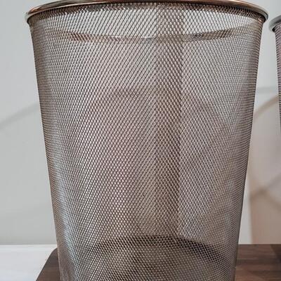 Lot 468: (3) Metal Office Wastebaskets