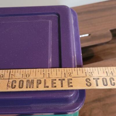 Lot 470: Assortment of (5) Storage Bins 