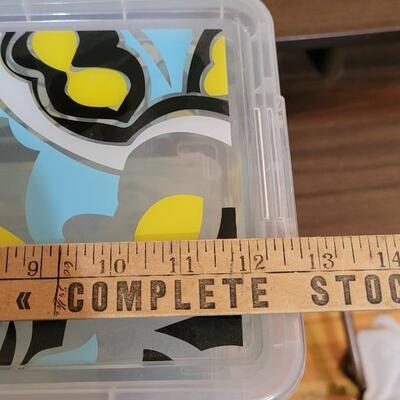 Lot 470: Assortment of (5) Storage Bins 