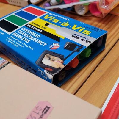 Lot 476: Large School/Office/Art Supplies Bundle #2 w/Deco Storage Box