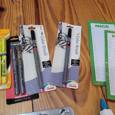 Lot 476: Large School/Office/Art Supplies Bundle #2 w/Deco Storage Box