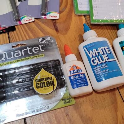 Lot 476: Large School/Office/Art Supplies Bundle #2 w/Deco Storage Box