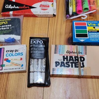 Lot 476: Large School/Office/Art Supplies Bundle #2 w/Deco Storage Box
