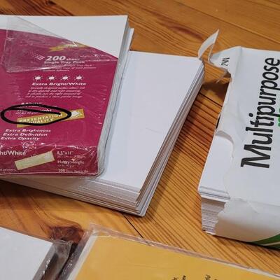 Lot 480: Assorted Office Paper (Printer, Photo, etc.), 