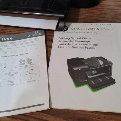 Lot 481: HP Office Jet 6500A (Works but appears to have Paper feed issue)