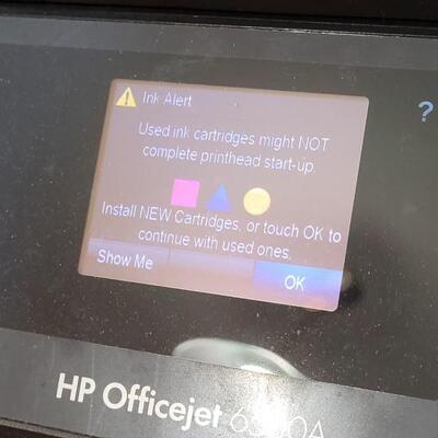 Lot 481: HP Office Jet 6500A (Works but appears to have Paper feed issue)