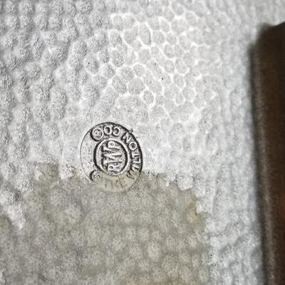 Lot 488: Pewter & Aluminium Deco Platters and Vase