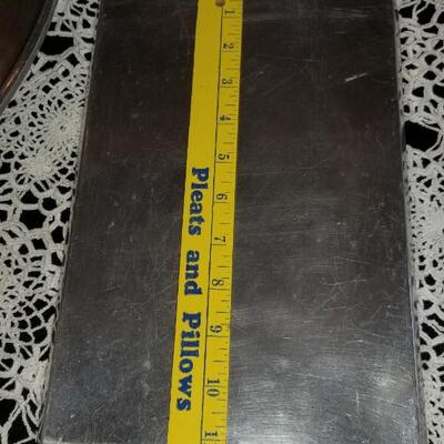 Lot 488: Pewter & Aluminium Deco Platters and Vase