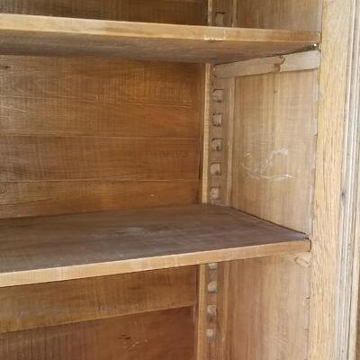 Lot 493: Antique 1 piece Hutch