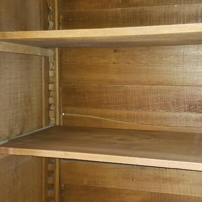 Lot 493: Antique 1 piece Hutch