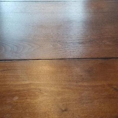 Lot 494: Vintage Dining Table with 3 Leaves - there are 2 on the table in the photo