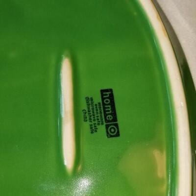 Lot 501: (2) Green Casserole Dishes