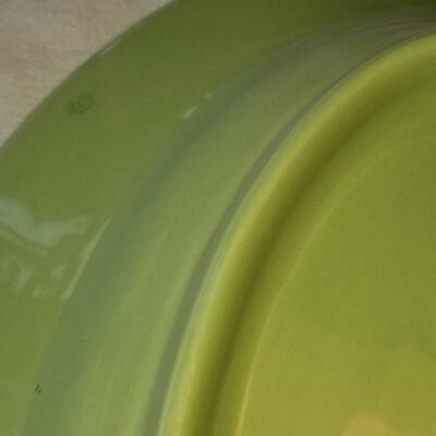 Lot 502: Green Platter and Mini Casserole Dish