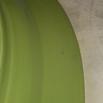 Lot 502: Green Platter and Mini Casserole Dish