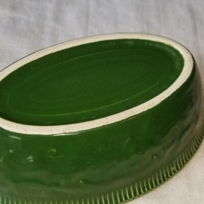 Lot 502: Green Platter and Mini Casserole Dish