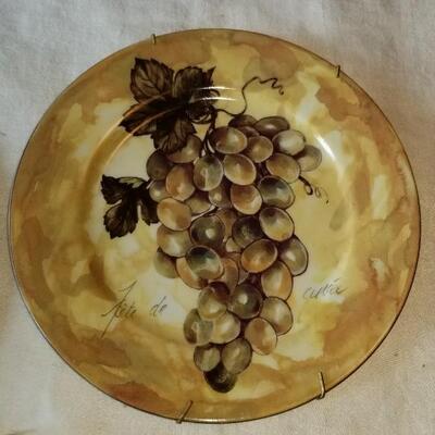 Lot 503: (2) Limoges Grape PlatesPlate