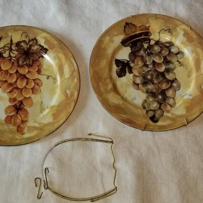 Lot 503: (2) Limoges Grape PlatesPlate