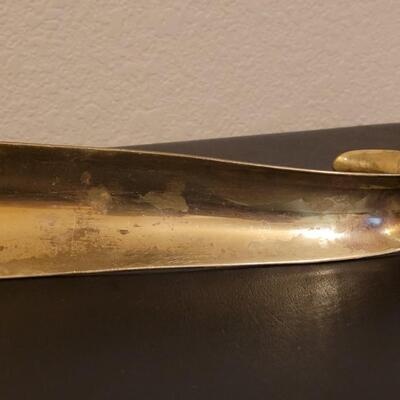 Lot 526: Antique Brass Shoe Horn