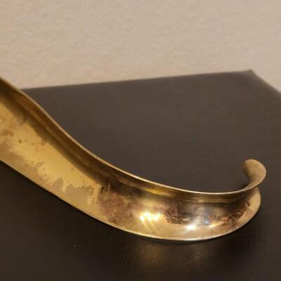 Lot 526: Antique Brass Shoe Horn
