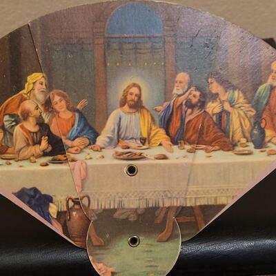 Lot 527: Vintage Lord's Supper Fan