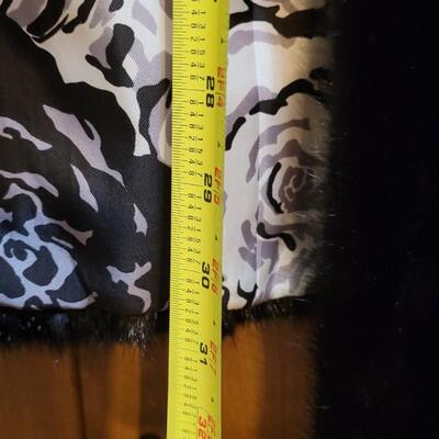 Lot 530: Black Fur Coat M/L