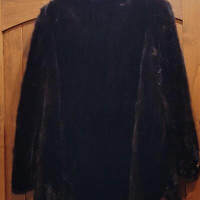 Lot 530: Black Fur Coat M/L