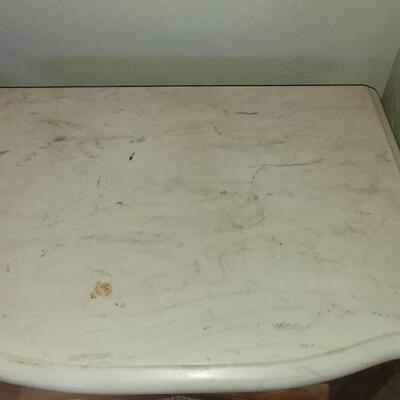 Lot 545: Stanley Marble Top Side Table