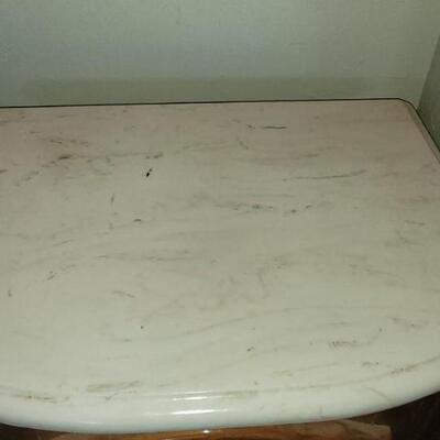 Lot 545: Stanley Marble Top Side Table