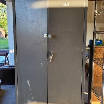 Lot 546: Metal Cabinet 36 Ã— 84 Ã— 24