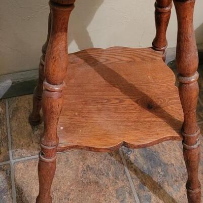 Lot 549: Antique Plant Stand or Small Parlor Table