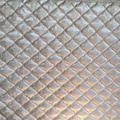 Lot 552: Full Size Bed with Casters & Denver Mattress Set