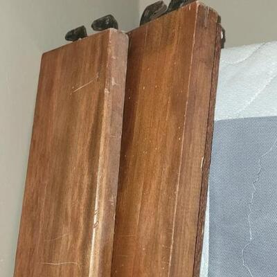 Lot 552: Full Size Bed with Casters & Denver Mattress Set