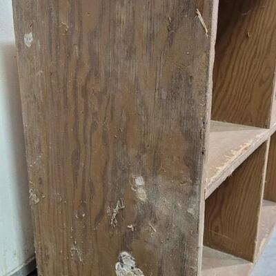 Lot 554: Vintage Handbuilt Storage Cubby System 96" Ã— 12" Ã— 24"