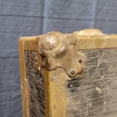 Lot 558: Antique Steamer Trunk with Shelf Tray