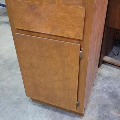 Lot 560: Vintage Storage Cabinet 