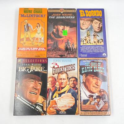 JOHN WAYNE VHS TAPE LOT