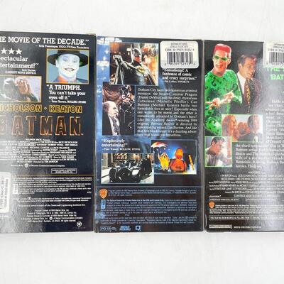 90S â€œBATMANâ€ VHS TAPE LOT