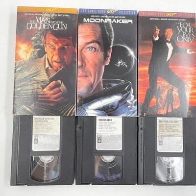 â€œJAMES BONDâ€ VHS TAPE LOT #1