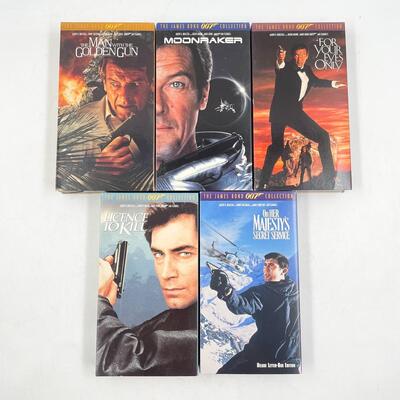 â€œJAMES BONDâ€ VHS TAPE LOT #1