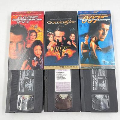 â€œJAMES BONDâ€ VHS TAPE LOT #3 - PIERCE BROSNAN