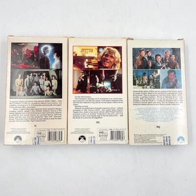 â€œSTAR TREKâ€ VHS TAPE LOT #1 - I, II, III