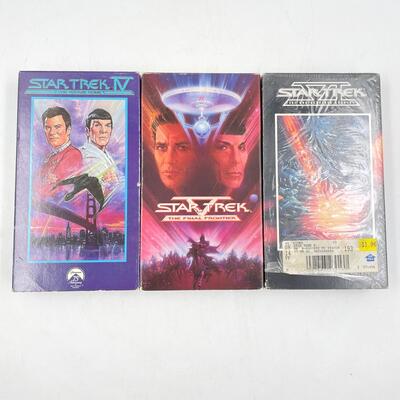 â€œSTAR TREKâ€ VHS TAPE LOT #2 - IV, V, VI
