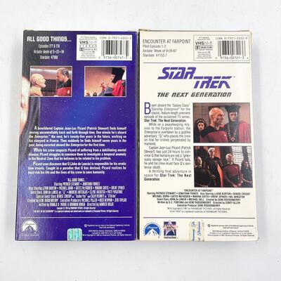â€œSTAR TREKâ€ VHS TAPE LOT #4 - â€œNEXT GENERATIONâ€ TV SERIES
