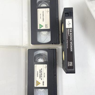 â€œTHE SIX MILLION DOLLAR MAN/THE BIONIC WOMANâ€ VHS TAPE LOT